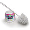 Harlequin & Peace Signs Toilet Brush (Personalized)
