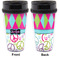 Harlequin & Peace Signs Travel Mug Approval (Personalized)