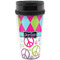 Harlequin & Peace Signs Acrylic Travel Mug without Handle (Personalized)