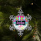 Harlequin & Peace Signs Vintage Snowflake - (LIFESTYLE)