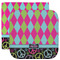 Harlequin & Peace Signs Facecloth / Wash Cloth (Personalized)
