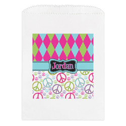 Harlequin & Peace Signs Treat Bag (Personalized)