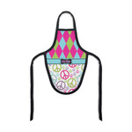 Harlequin & Peace Signs Bottle Apron (Personalized)