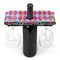 Harlequin & Peace Signs Wine Glass Holder
