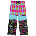 Harlequin & Peace Signs Womens Pajama Pants - 2XL