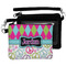 Harlequin & Peace Signs Wristlet ID Cases - MAIN