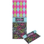 Harlequin & Peace Signs Yoga Mat - Printable Front and Back (Personalized)
