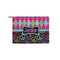 Harlequin & Peace Signs Zipper Pouch Small (Front)