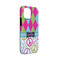 Harlequin & Peace Signs iPhone Case - Rubber Lined - iPhone 13 Mini (Personalized)