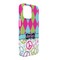 Harlequin & Peace Signs iPhone 13 Pro Max Case -  Angle