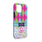 Harlequin & Peace Signs iPhone Case - Rubber Lined - iPhone 13 (Personalized)