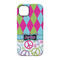 Harlequin & Peace Signs iPhone 14 Pro Tough Case - Back