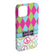 Harlequin & Peace Signs iPhone 15 Pro Max Case - Angle