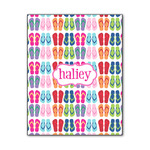 FlipFlop Wood Print - 11x14 (Personalized)