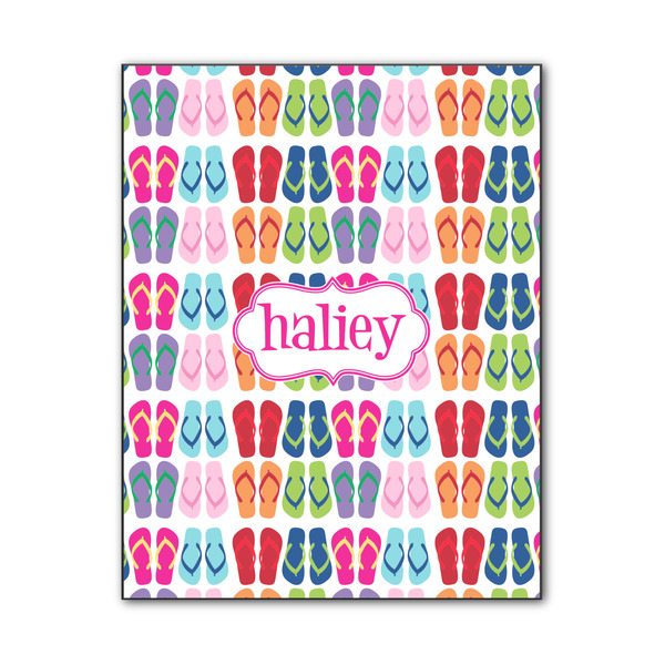 Custom FlipFlop Wood Print - 11x14 (Personalized)