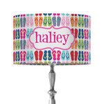 FlipFlop 12" Drum Lamp Shade - Fabric (Personalized)