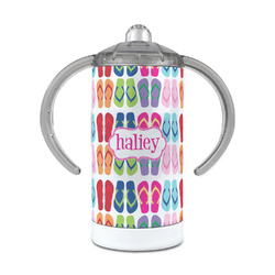 FlipFlop 12 oz Stainless Steel Sippy Cup (Personalized)