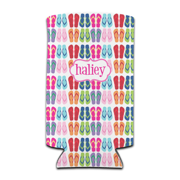 Custom FlipFlop Can Cooler (tall 12 oz) (Personalized)
