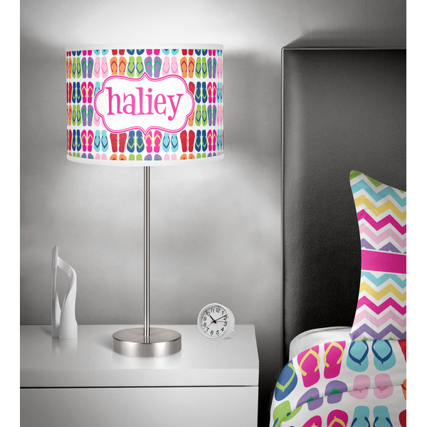 FlipFlop 13 inch drum lamp shade - in room
