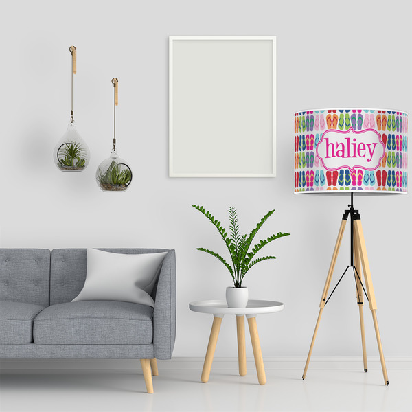 FlipFlop 16" Drum Lampshade - LIFESTYLE