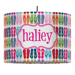 FlipFlop 16" Drum Pendant Lamp - Fabric (Personalized)