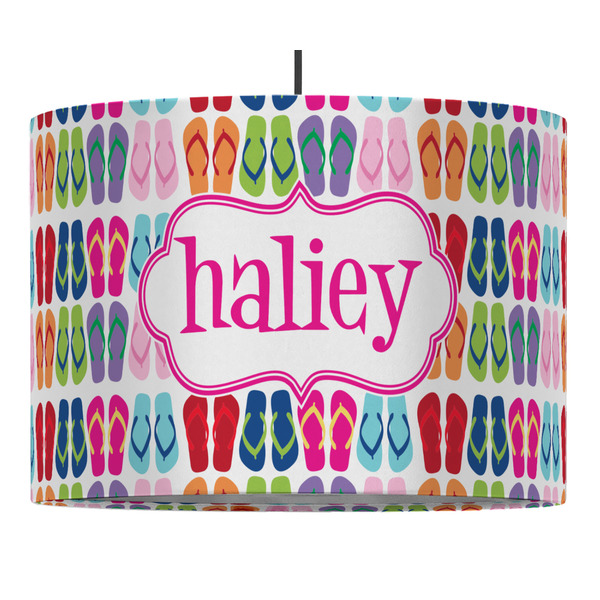 Custom FlipFlop Drum Pendant Lamp (Personalized)