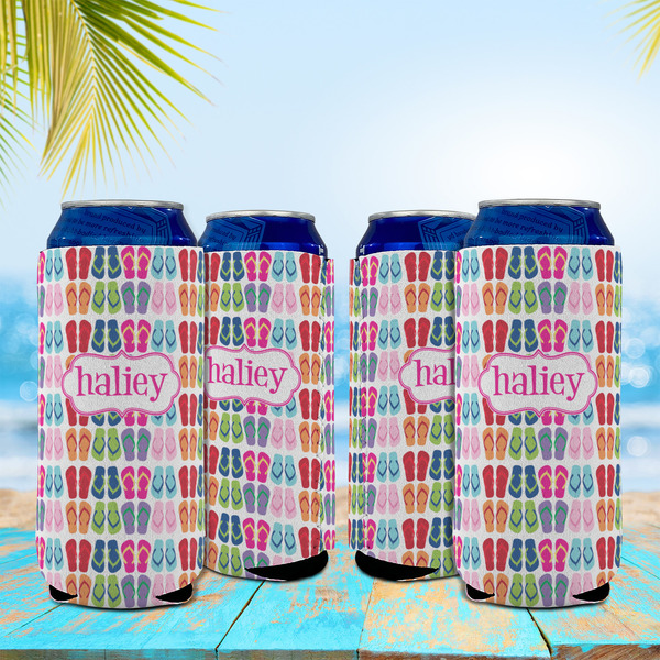 FlipFlop 16oz Can Sleeve - Set of 4 - LIFESTYLE