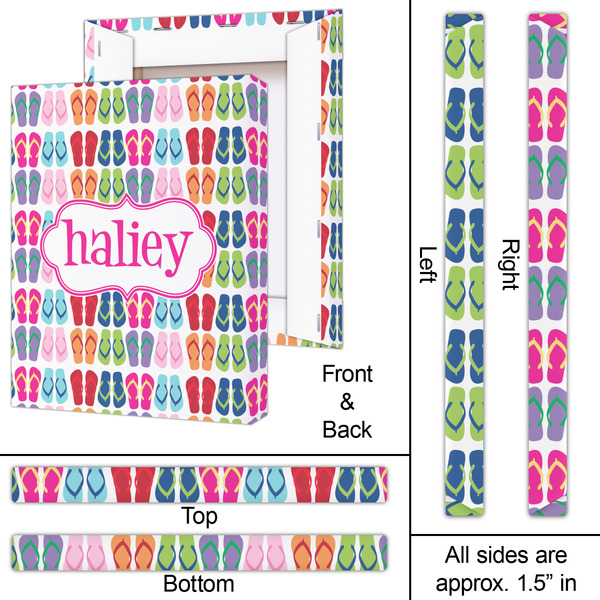 FlipFlop 16x20 - Canvas Print - Approval