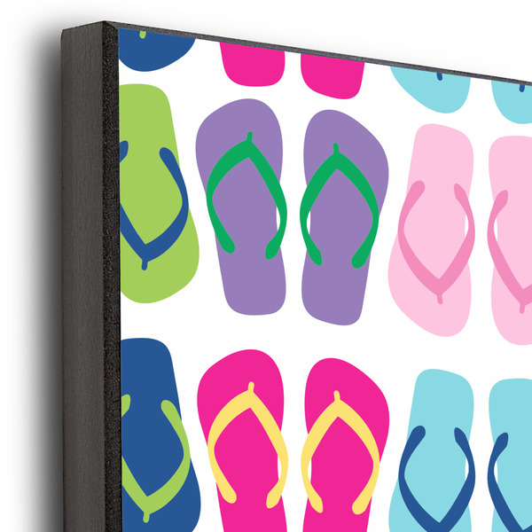 FlipFlop 20x24 Wood Print - Closeup