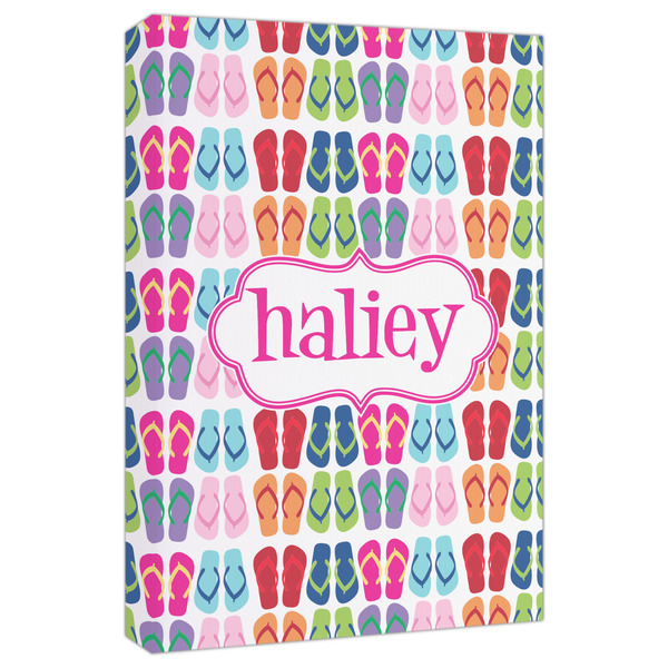 Custom FlipFlop Canvas Print - 20x30 (Personalized)