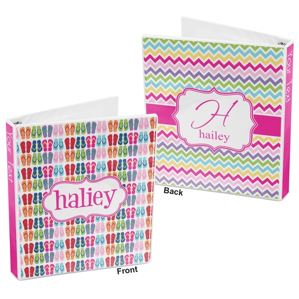 FlipFlop 3-Ring Binder Front and Back