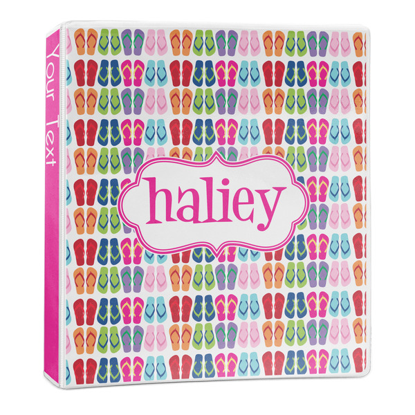 Custom FlipFlop 3-Ring Binder - 1 inch (Personalized)