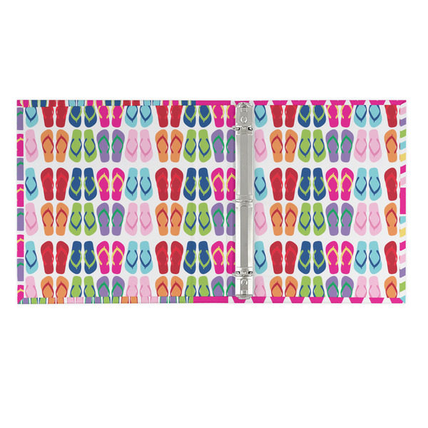 FlipFlop 3 Ring Binders - Full Wrap - 1" - OPEN INSIDE