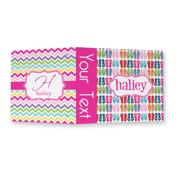 FlipFlop 3 Ring Binders - Full Wrap - 2" - OPEN OUTSIDE