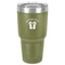 FlipFlop 30 oz Stainless Steel Tumbler - Olive - Single-Sided (Personalized)