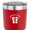 FlipFlop 30 oz Stainless Steel Ringneck Tumbler - Red - CLOSE UP