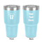 FlipFlop 30 oz Stainless Steel Ringneck Tumbler - Teal - Double Sided - Front & Back