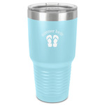FlipFlop 30 oz Stainless Steel Tumbler - Teal - Single-Sided (Personalized)