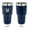FlipFlop 30 oz Stainless Steel Ringneck Tumblers - Navy - Single Sided - APPROVAL