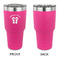 FlipFlop 30 oz Stainless Steel Ringneck Tumblers - Pink - Single Sided - APPROVAL