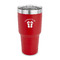 FlipFlop 30 oz Stainless Steel Ringneck Tumblers - Red - FRONT