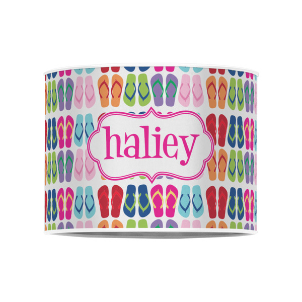 FlipFlop 8" Drum Lampshade - FRONT (Poly Film)