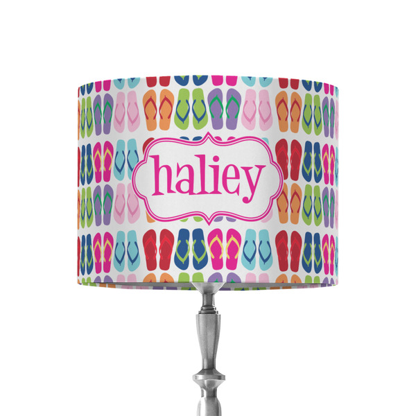 Custom FlipFlop 8" Drum Lamp Shade - Fabric (Personalized)