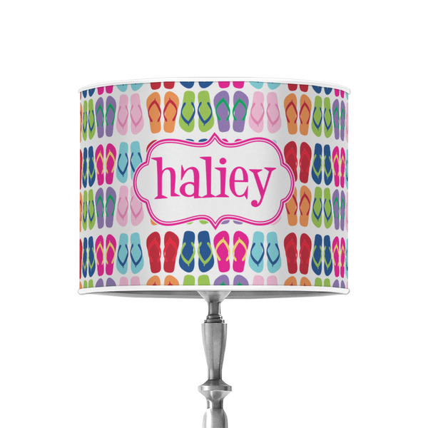 Custom FlipFlop 8" Drum Lamp Shade - Poly-film (Personalized)