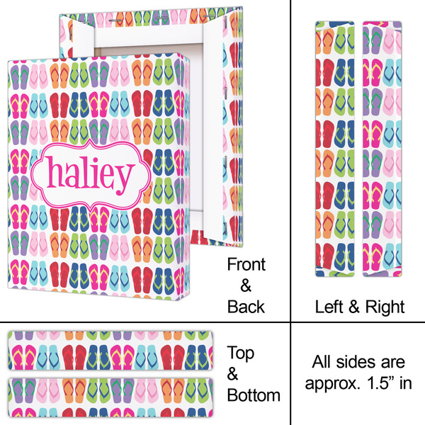 FlipFlop 8x10 - Canvas Print - Approval