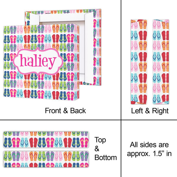 FlipFlop 8x8 - Canvas Print - Approval