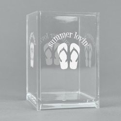 FlipFlop Acrylic Pen Holder (Personalized)