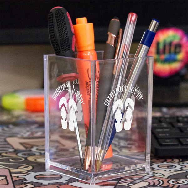 FlipFlop Acrylic Pen Holder - In Context