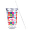 FlipFlop Acrylic Tumbler - Full Print - Front straw out
