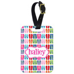 FlipFlop Metal Luggage Tag w/ Name or Text